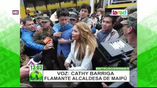 quotEstoy súper contentaquot Cathy Barriga nos cuenta sobre su triunfo en las elecciones municipales [upl. by Atcliffe]