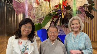 The inauguration of the Ikebana demonstration by Mr Katayama from the Sogetsu School [upl. by Heim957]