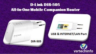 DLink DIR505  Wireless Repeater  Wireless Router  Wireless HotSpot  Dlink Mobile Companion [upl. by Lasko924]