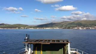 Millport to Largs ferry Time Lapse [upl. by Kcirreg]