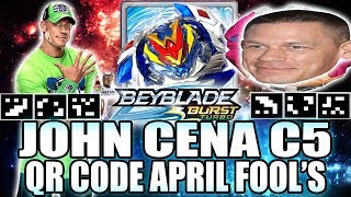 JOHN CENA C5 QR CODE BEYBLADE BURST APP APRIL FOOLS [upl. by Onra]