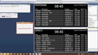 Partenze e Arrivi  Tabellone a Palette [upl. by Ailedroc]