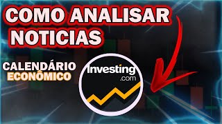 COMO INTERPRETAR AS NOTÍCIAS NO INVESTINGCOM  IQ OPTION E QUOTEX [upl. by Anilave]