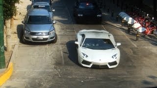 Lamborghini Aventador x2 Ferrari F430 Spider amp 458 Italia  México DF [upl. by Haynes508]