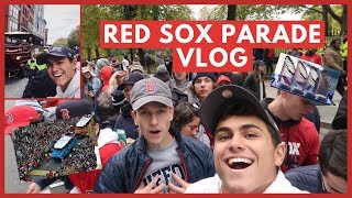 RED SOX WORLD SERIES PARADE VLOG [upl. by Nojel]