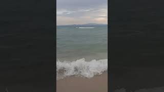 Waves in Kallithea Greece roadtripfamilyetno kallithea greece asmrsound soundofwaves beach [upl. by Htepsle112]