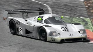 Sauber Mercedes C11 Group C Pure Sound at Monza Circuit [upl. by Deerc827]