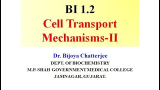 Membrane transport mechanism II [upl. by Rebliw]