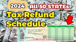 Tax Refund Schedule 2024  IRS Status Update  IRS Tax Return Transcript Codes Delays Schedule 🇺🇸 [upl. by Cuyler352]