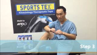 SportsTex Tape Knee Taping [upl. by Nnayar646]