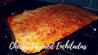 OLD EL PASO CHEESY BAKED DOUBLE LAYERED ENCHILADAS [upl. by Shatzer]