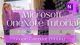 Printing a Google Calendar to Microsoft OneNote [upl. by Ardnauq]