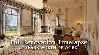 Abandoned Grand Salon Full Renovation Timelapse  Before amp After [upl. by Sulienroc768]