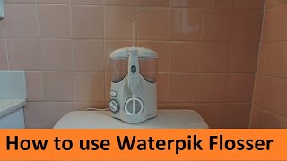 How to Use a Waterpik Ultra Water Flosser [upl. by Sowell]