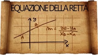 Retta  come determinarne lequazione [upl. by Rance]