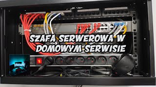 Domowa sieć LAN Szafka RACK 19quot 6U TechPC [upl. by Ennovad]