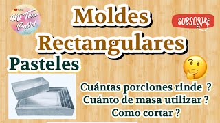 Moldes Rectangulares Porciones y masa de pastel [upl. by Adoc]