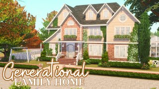 GENERATIONAL FAMILY HOME  Sims 4 Speed Build [upl. by Philemol]