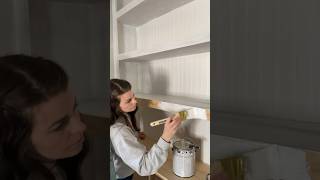 LET’S BUILD SOME BOOKSHELVES Priming my built in bookcases ✨🤍 diy homedecor homeimprovement [upl. by Eugor]