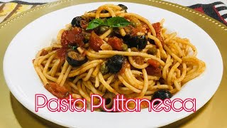 Pasta Puttanesca Recipe  Spaghetti Alla Puttanesca [upl. by Pillow785]