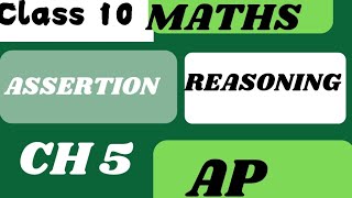 quotMaths Assertion and Reasoning Tricks and Tipsquot quotClass 10 quotARITHMETIC PROGRESSION CH 5quot [upl. by Ahtaga278]