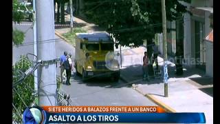 Asalto a los tiros a un blindado  Telefe Noticias [upl. by Rickie]