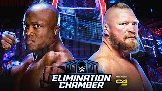 Elimination Chamber Brock Lesnar vs Bobby Lashley Match [upl. by Sola]