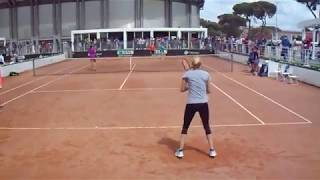 Donna Vekic Practice  Rome 2018  Court Level [upl. by Farlie]