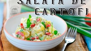 Salata de cartofi cu sunca verdeturi si sos de iaurt [upl. by Teresita845]