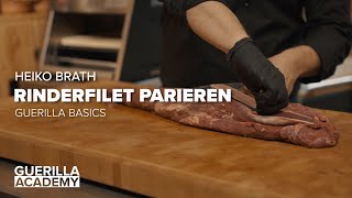 Rinderfilet parieren  Tutorial mit Metzger Heiko Brath [upl. by Atterys]