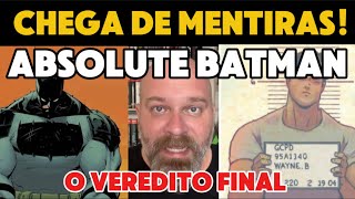 ABSOLUTE BATMAN MINHA OPINIÃO SOBRE O NOVO SUCESSO DA DC E MAIS CORINGA VIRA DEOLANE NO BRASIL [upl. by Socher]