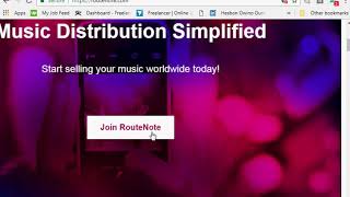 How to upload a song at RouteNotecom [upl. by Boynton]