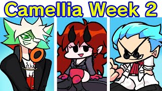 Friday Night Funkin VS Camellia Full Week 12 FNF ModHardCamellia Week 2 RemixHalloween Songs [upl. by Huskey291]