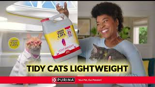 🐾 Tidy Cats Lightweight Litter Easy Cleanup Happy Cats Litterback🙌 tvcommercials tidycats cats [upl. by Dubois815]