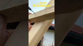 Wie die Milchkanne zum Braukessel wird 🤔 brauen brewery build hobby woodworking tools [upl. by Verras]