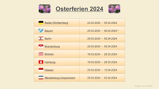 Osterferien 2024 [upl. by Illyes]