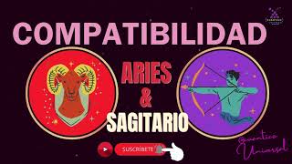 MUJER SAGITARIO y HOMBRE ARIES ¿Son COMPATIBLES ¿AMOR¿CÓMO son CÓMO PAREJA  CUÁNTICO UNIVERSAL [upl. by Morganne178]