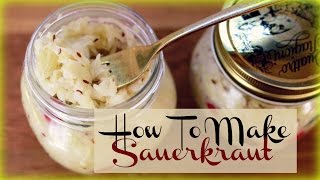 Making Sauerkraut At Home In Small Batches EASY  Health Benefits [upl. by Leilah]