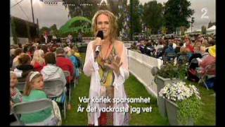 Det vackraste  Cecilia Vennersten Allsang på Grensen 23juli  2009 TV2avi [upl. by Lalaj965]