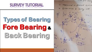 Types of Bearing Fore Bearing and Back Bearing [upl. by Wilde660]