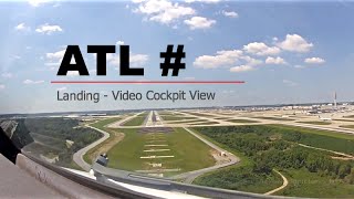 Landing at Atlanta  William B Hartsfield Intl Airport ATLKATL USA  Cockpit View [upl. by Motteo]