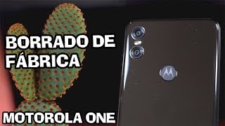 MOTOROLA ONE✔️Restaurar De Fabrica O Borrado General de tu MÓVIL FÁCIL y RÁPIDO📱OrientadorMovil [upl. by Brothers91]