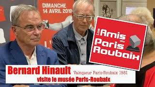 BERNARD HINAULT visite le musée de Paris Roubaix [upl. by Eudo456]