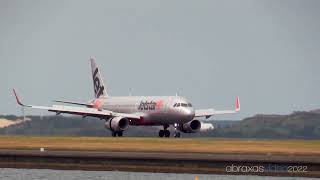 Jetstar A320232 VHYXU  Arrival at Sydney [upl. by Akeimat]