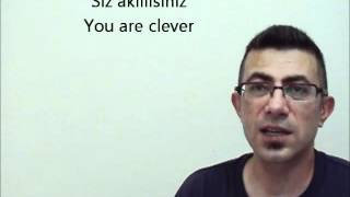 Online Turkish Lesson basic1 part2 [upl. by Wylen930]