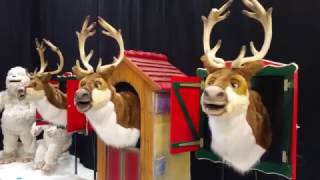 Singing Reindeers at ChristmasWorld 2017 [upl. by Sosthina]