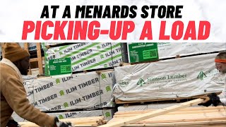 How to Pick up a load from Menards using a pickup truck and a trailer [upl. by Liuqnoj]