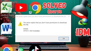 The server replies that you dont have permissions to download this file  IDM issue solved idm [upl. by Brezin703]