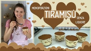 Tiramisù monoporzionericetta facile e veloce senza liquore [upl. by Harbot]