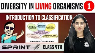 Diversity in Living Organisms 01  Introduction to Classification  Class 9  NCERT  Sprint [upl. by Dupre]